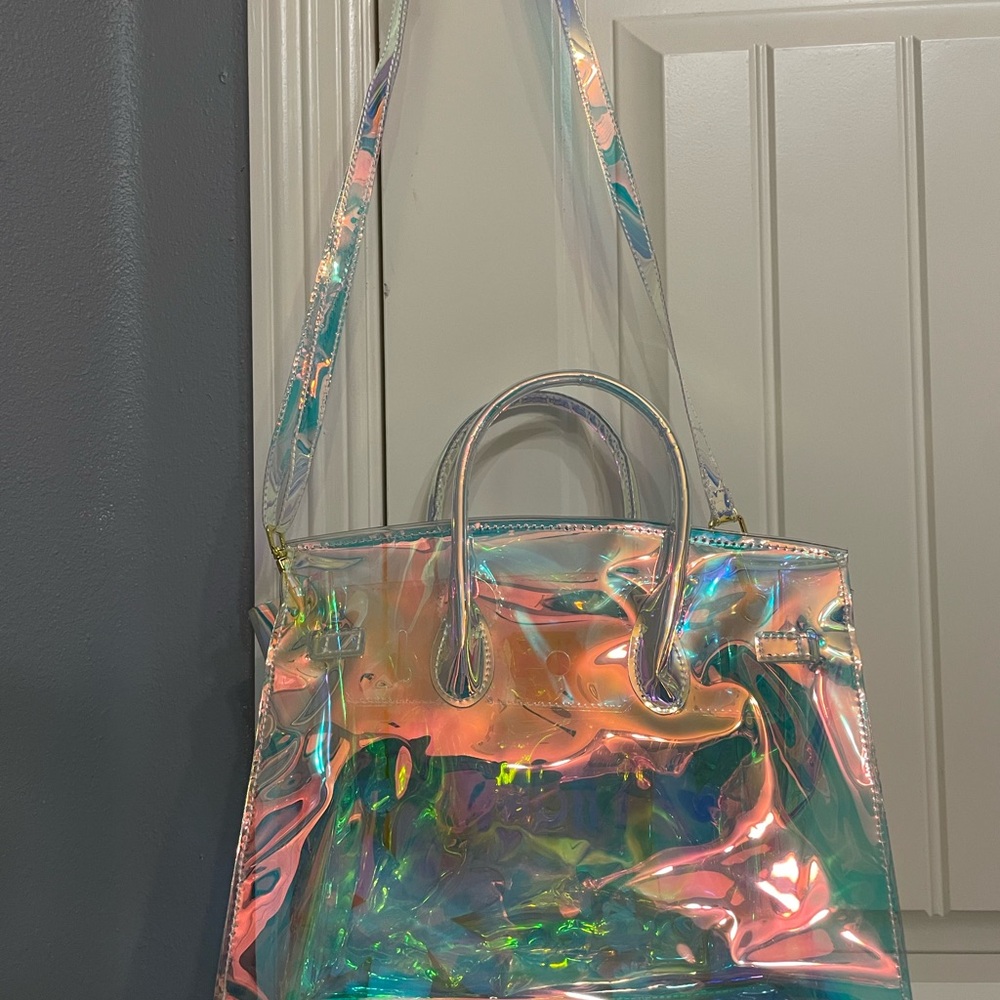 Colorful Transparent Tote Bag - Picture 3 of 8